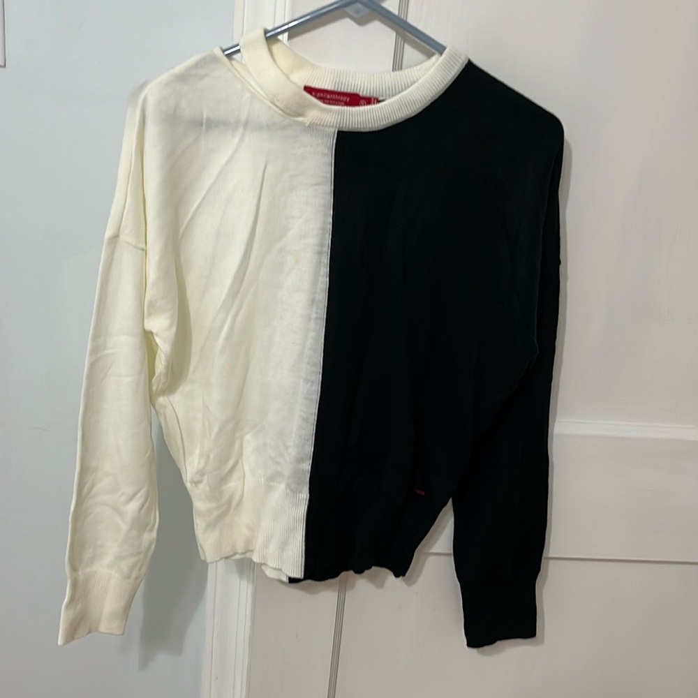 Color block sweater